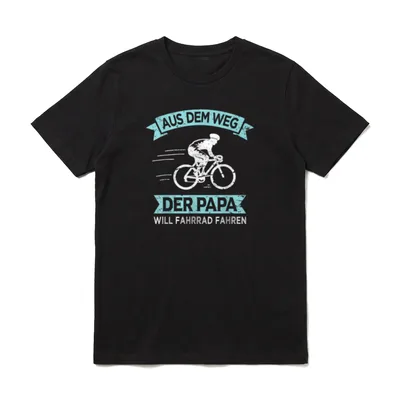 Radfahrer Papa Will Fahrrad T-Shirt – Klassisches T-Shirt in Schwarz