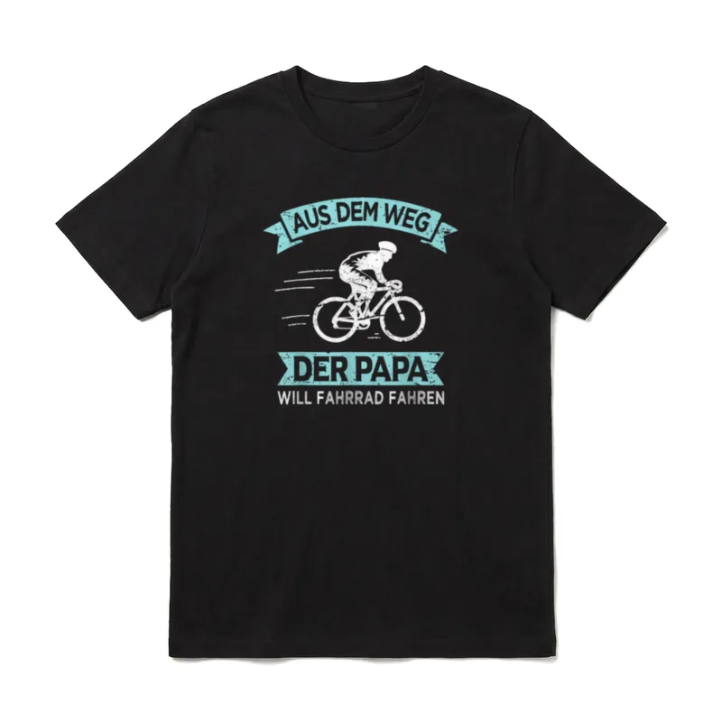 Radfahrer Papa Will Fahrrad T-Shirt – Klassisches T-Shirt in Schwarz
