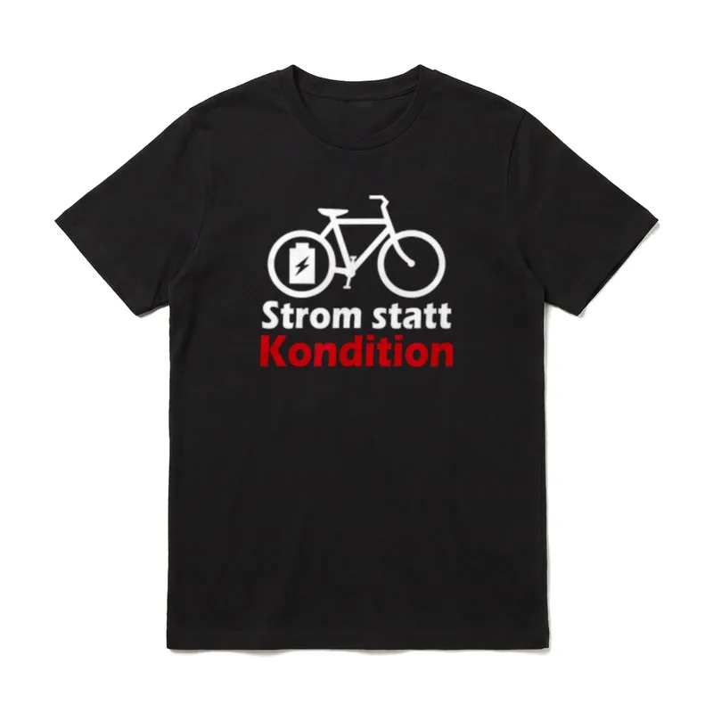 E-Bike Fahrrad Vatertag lustig T-Shirt – Klassisches T-Shirt in Schwarz