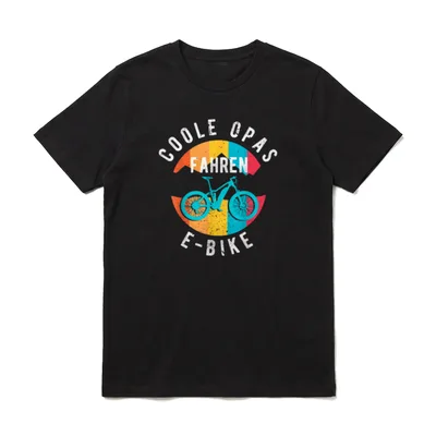 Coole Opas fahren EBike T-Shirt – Klassisches T-Shirt in Schwarz