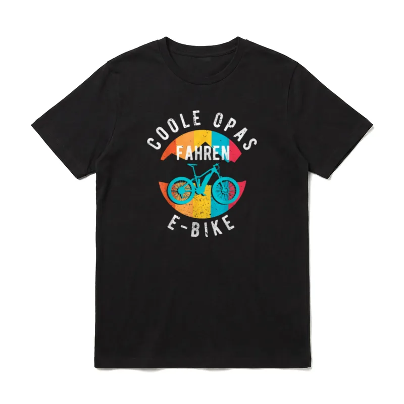 Coole Opas fahren EBike T-Shirt – Klassisches T-Shirt in Schwarz