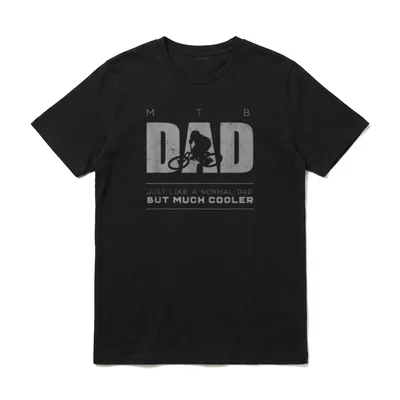 MTB Dad T Mountain T-Shirt – Klassisches T-Shirt in Schwarz