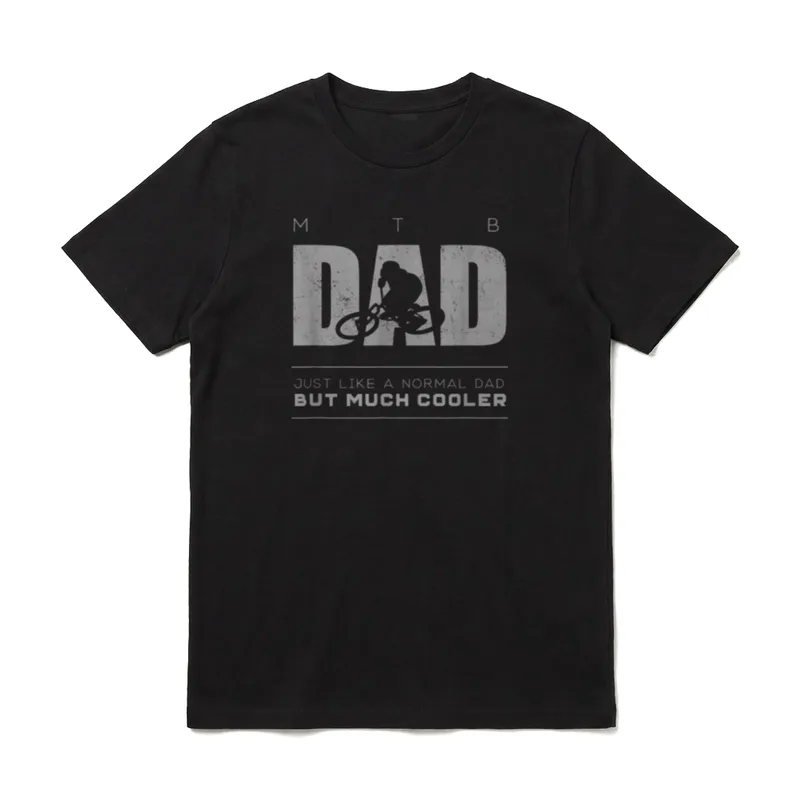 MTB Dad T Mountain T-Shirt – Klassisches T-Shirt in Schwarz