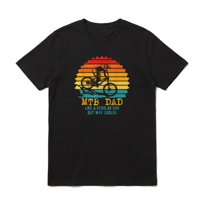 MTB Dad Apparel Retro T-Shirt – Klassisches T-Shirt in Schwarz