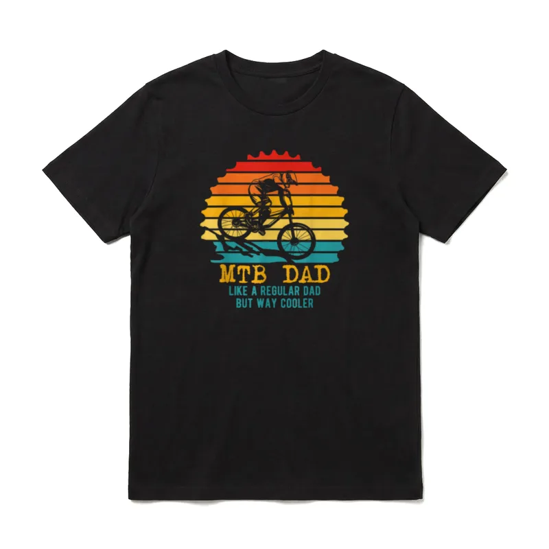MTB Dad Apparel Retro T-Shirt – Klassisches T-Shirt in Schwarz