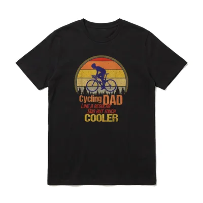 Radfahren Papa Regelmäßiger Vater T-Shirt – Klassisches T-Shirt in Schwarz