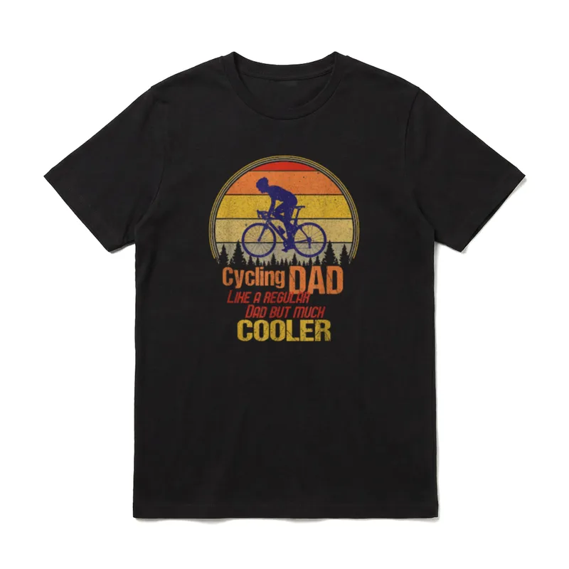 Radfahren Papa Regelmäßiger Vater T-Shirt – Klassisches T-Shirt in Schwarz