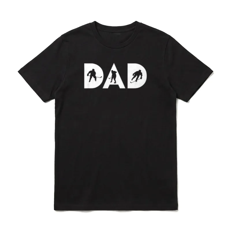 Eishockey DAD T-Shirt – Klassisches T-Shirt in Schwarz