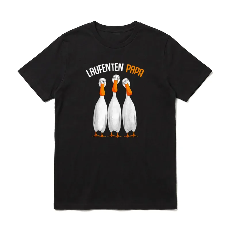 Laufenten Papa Laufente T-Shirt – Klassisches T-Shirt in Schwarz
