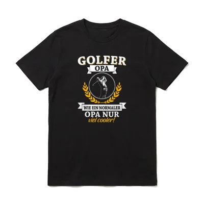Golfer Opa Wie T-Shirt – Klassisches T-Shirt in Schwarz