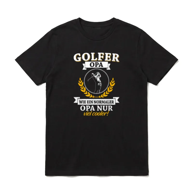 Golfer Opa Wie T-Shirt – Klassisches T-Shirt in Schwarz