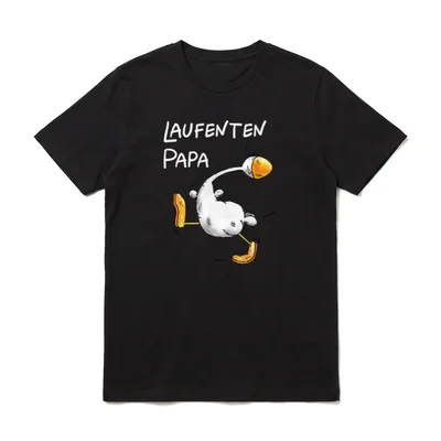 Laufenten Papa T für Laufenten Freunde T-Shirt – Klassisches T-Shirt in Schwarz