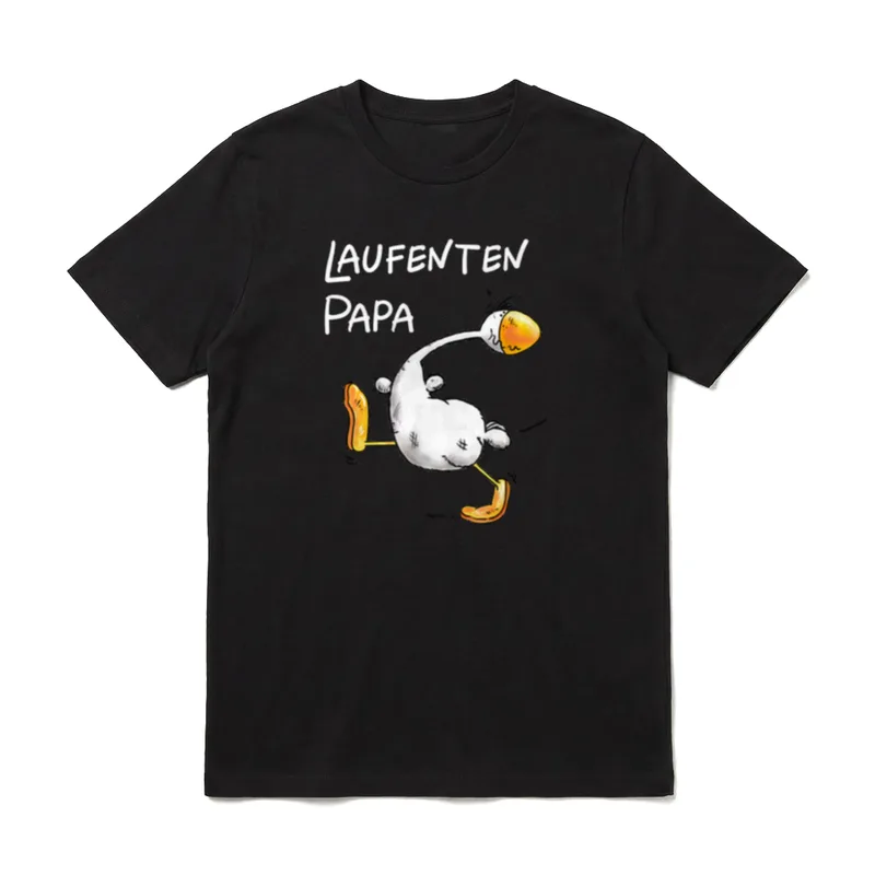 Laufenten Papa T für Laufenten Freunde T-Shirt – Klassisches T-Shirt in Schwarz