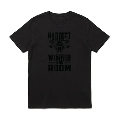 Motivational Fitness Bullenkopf Hardest T-Shirt – Klassisches T-Shirt in Schwarz