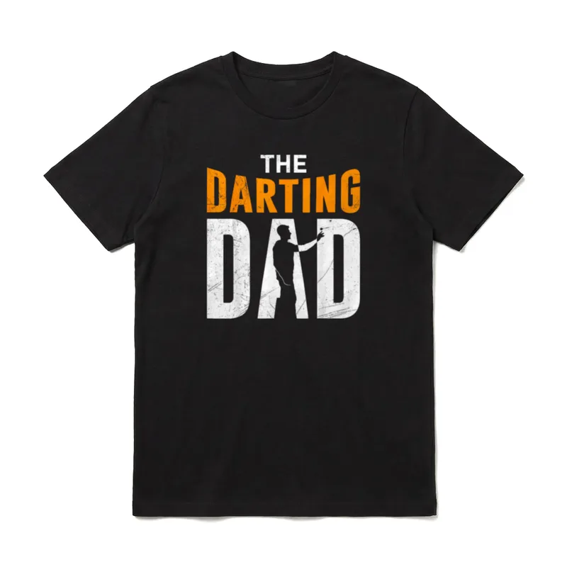 The Darting Dad Dartspieler T-Shirt – Klassisches T-Shirt in Schwarz