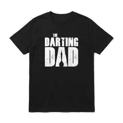The Darting Dad Dart T-Shirt – Klassisches T-Shirt in Schwarz