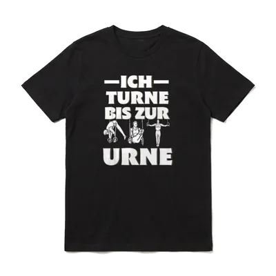 I turne to Urne T-Shirt – Klassisches T-Shirt in Schwarz