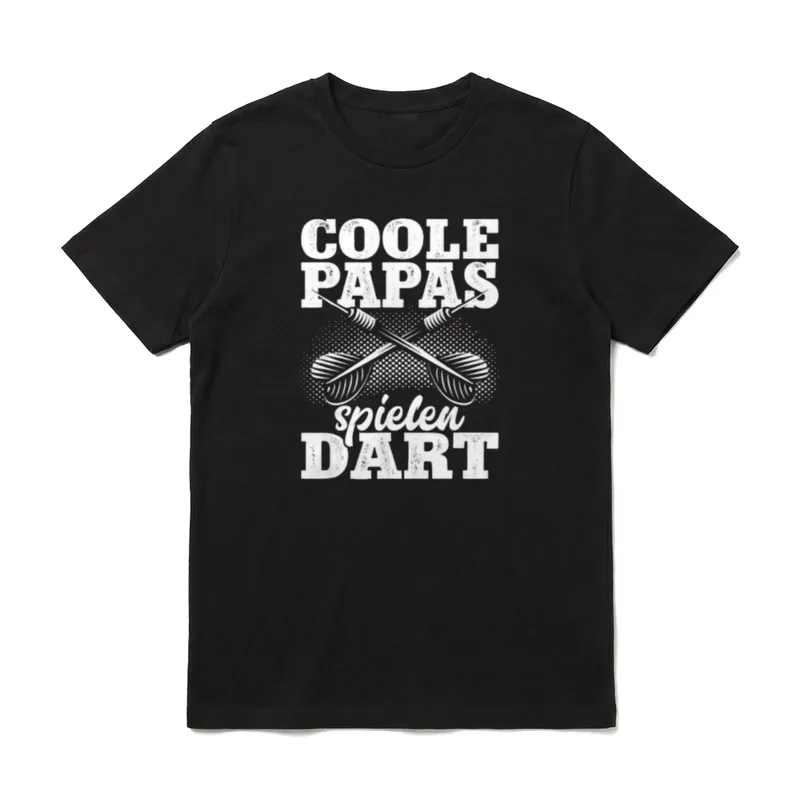 Coole Papas Spielen Dart T-Shirt – Klassisches T-Shirt in Schwarz