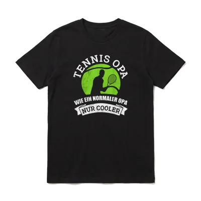 Tennis Opa wie T-Shirt – Klassisches T-Shirt in Schwarz
