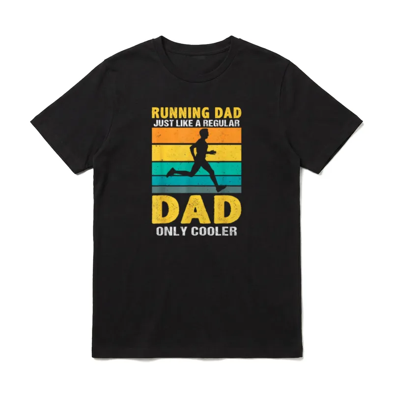 Marathonlauf Papa Marathonläufer T-Shirt – Klassisches T-Shirt in Schwarz
