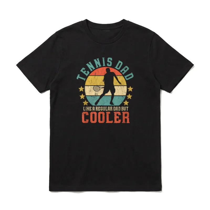 Tennis Dad Vintage Tennis T-Shirt – Klassisches T-Shirt in Schwarz