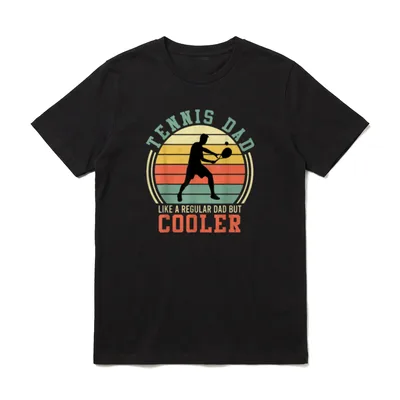 Tennisspieler Vater Papa Tennis T-Shirt – Klassisches T-Shirt in Schwarz