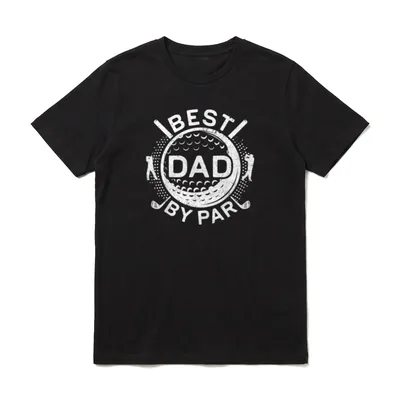 Best Dad By Par T-Shirt – Klassisches T-Shirt in Schwarz