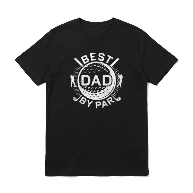 Best Dad By Par T-Shirt – Klassisches T-Shirt in Schwarz