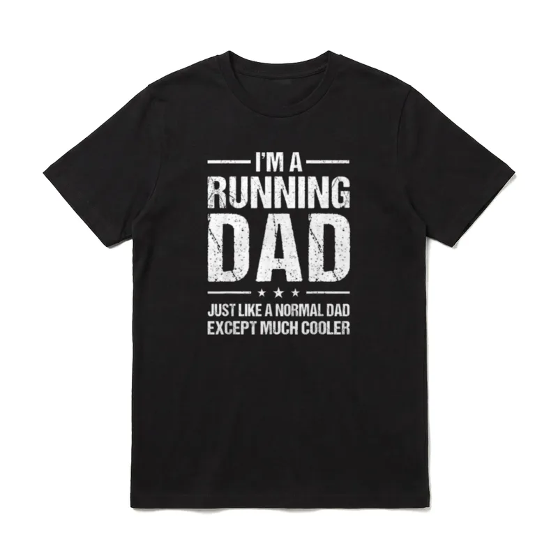 Laufender Vater wie T-Shirt – Klassisches T-Shirt in Schwarz