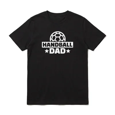 Handball Papa T-Shirt – Klassisches T-Shirt in Schwarz