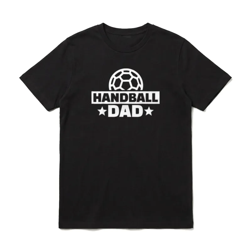 Handball Papa T-Shirt – Klassisches T-Shirt in Schwarz