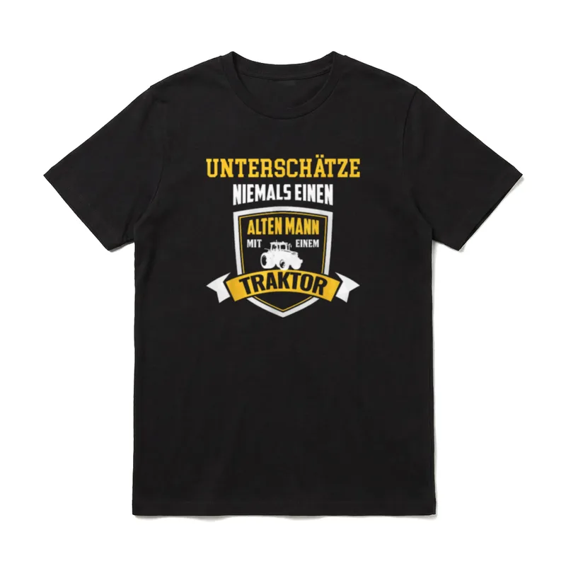 T-Shirt mit Traktor Sprüchen – Klassisches T-Shirt in Schwarz