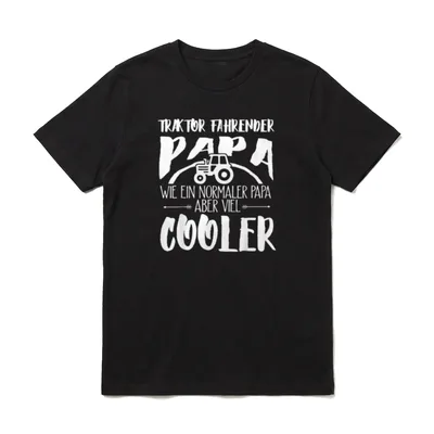Traktor fahrender Papa. Traktor T-Shirt – Klassisches T-Shirt in Schwarz
