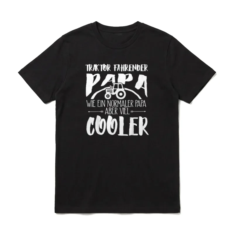 Traktor fahrender Papa. Traktor T-Shirt – Klassisches T-Shirt in Schwarz