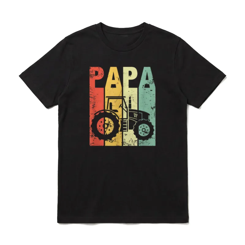 traktor papa traktor vater T-Shirt – Klassisches T-Shirt in Schwarz