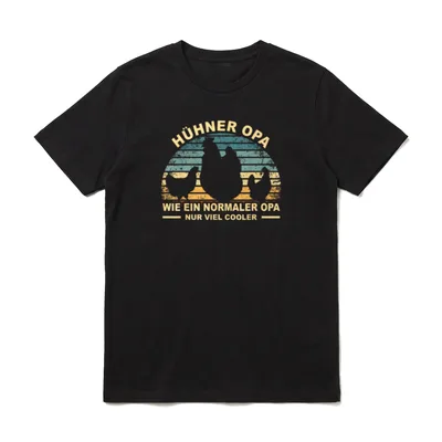 Hühnerbesitzer Hahn Großvater Bauernhof T-Shirt – Klassisches T-Shirt in Schwarz