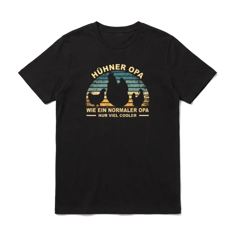 Hühnerbesitzer Hahn Großvater Bauernhof T-Shirt – Klassisches T-Shirt in Schwarz
