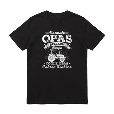 Vatertag Trekker Lustige Bauern T-Shirt – Klassisches T-Shirt in Schwarz