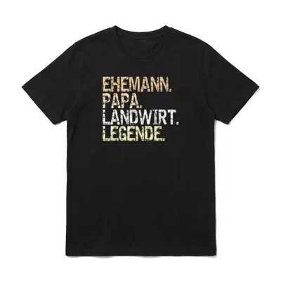 Landwirt Ehemann Papa Legende T-Shirt – Klassisches T-Shirt in Schwarz