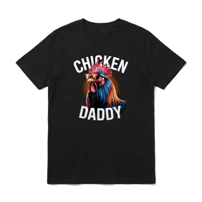 Chicken Daddy Hühner Vater Landwirt T-Shirt – Klassisches T-Shirt in Schwarz