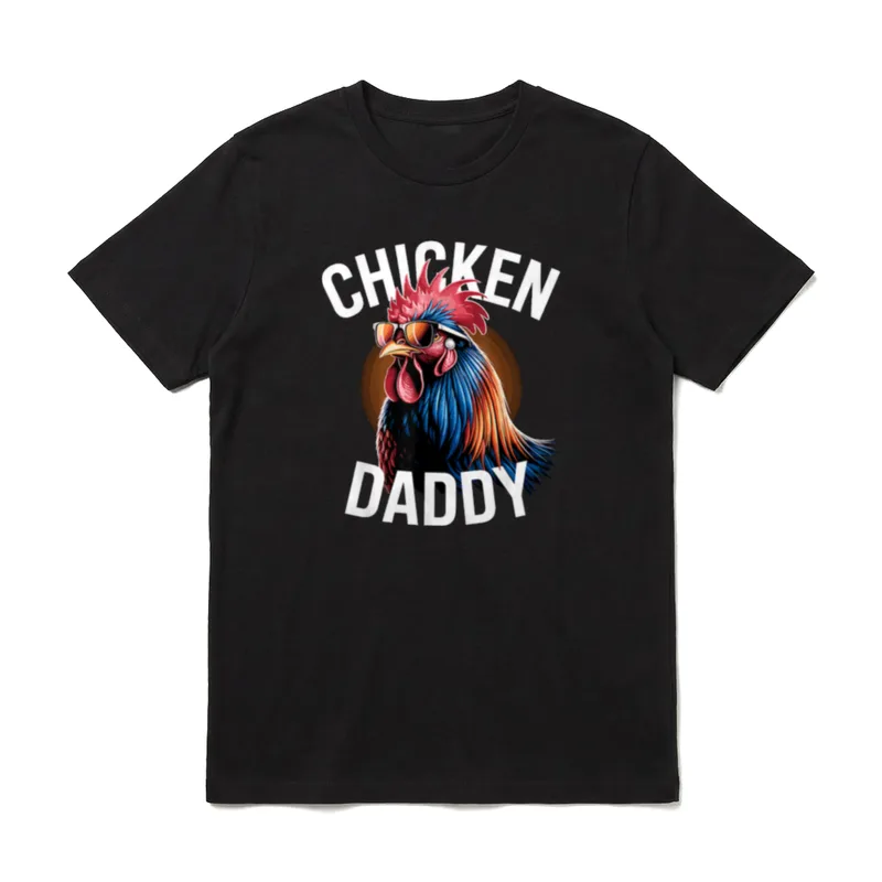 Chicken Daddy Hühner Vater Landwirt T-Shirt – Klassisches T-Shirt in Schwarz