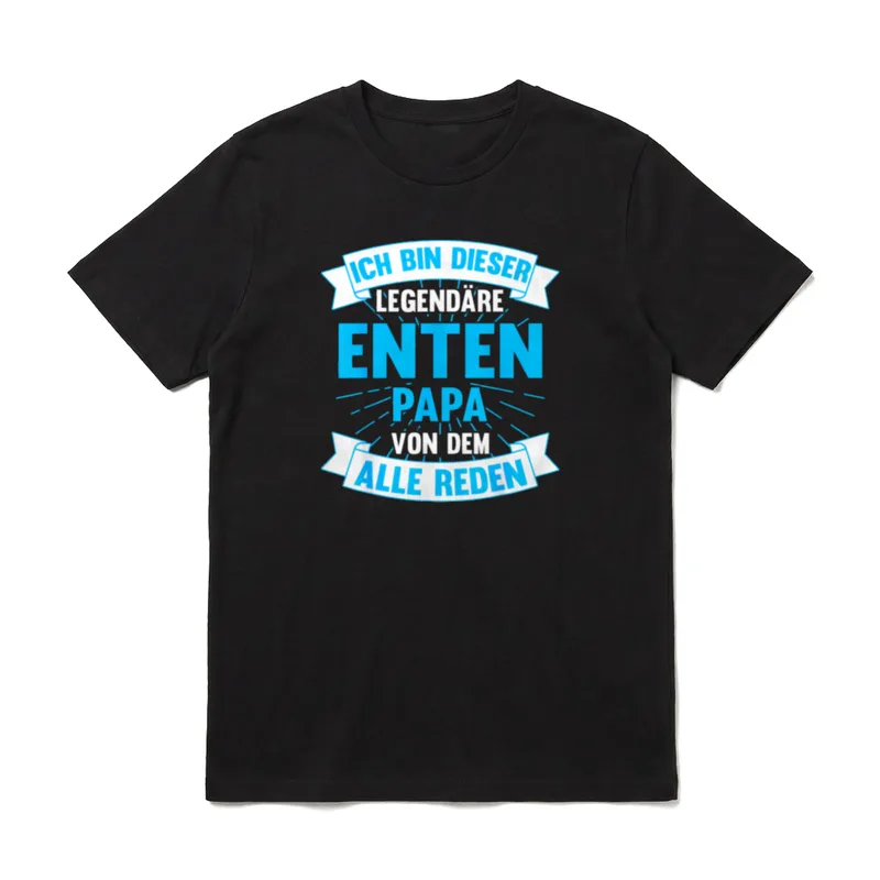 Ente Entenpapa Papa Vater T-Shirt – Klassisches T-Shirt in Schwarz