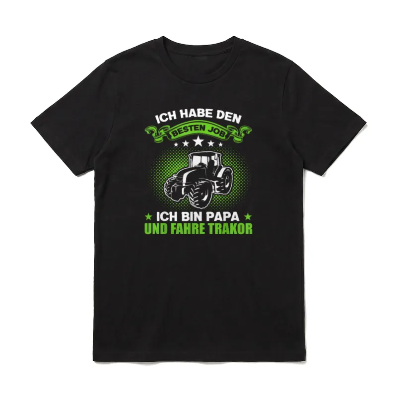Trecker Sprüch Traktor Liebe T-Shirt – Klassisches T-Shirt in Schwarz