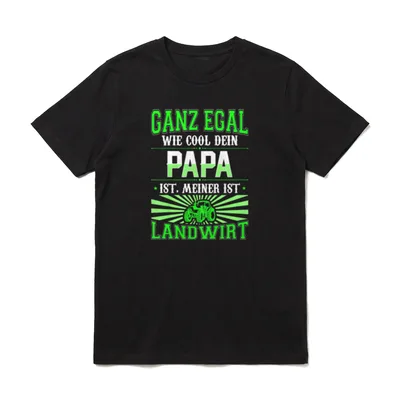 Mein Papa ist Cool T-Shirt – Klassisches T-Shirt in Schwarz