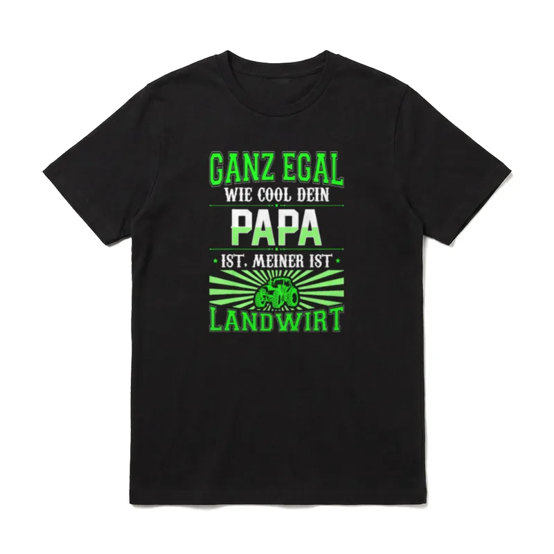 Mein Papa ist Cool T-Shirt – Klassisches T-Shirt in Schwarz