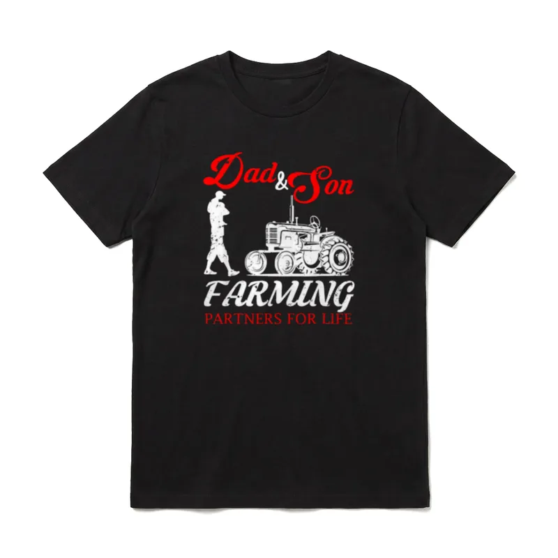 Vater Und Sohn Traktor T-Shirt – Klassisches T-Shirt in Schwarz