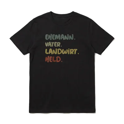 Ehemann Vater Landwirt Held T-Shirt – Klassisches T-Shirt in Schwarz