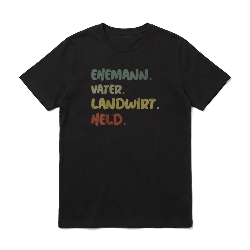 Ehemann Vater Landwirt Held T-Shirt – Klassisches T-Shirt in Schwarz