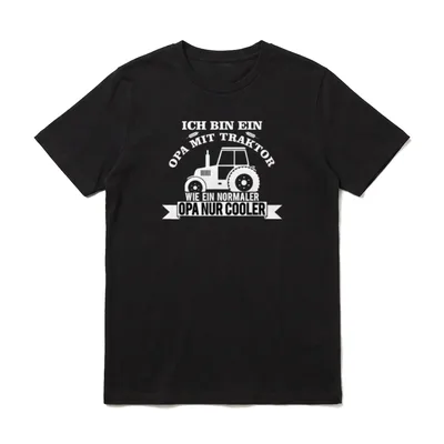 Traktor & Trecker Sprüche T-Shirt – Klassisches T-Shirt in Schwarz