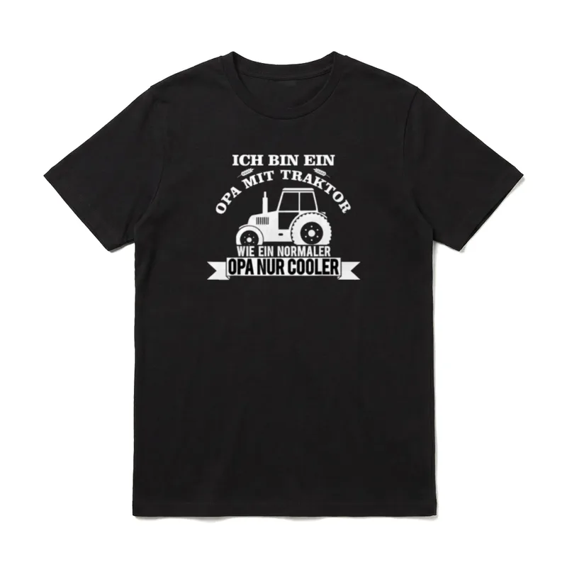 Traktor & Trecker Sprüche T-Shirt – Klassisches T-Shirt in Schwarz